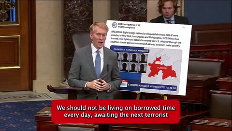 Lankford Speaks on Senate Floor About the Eight Suspected Terrorists That were Apprehended