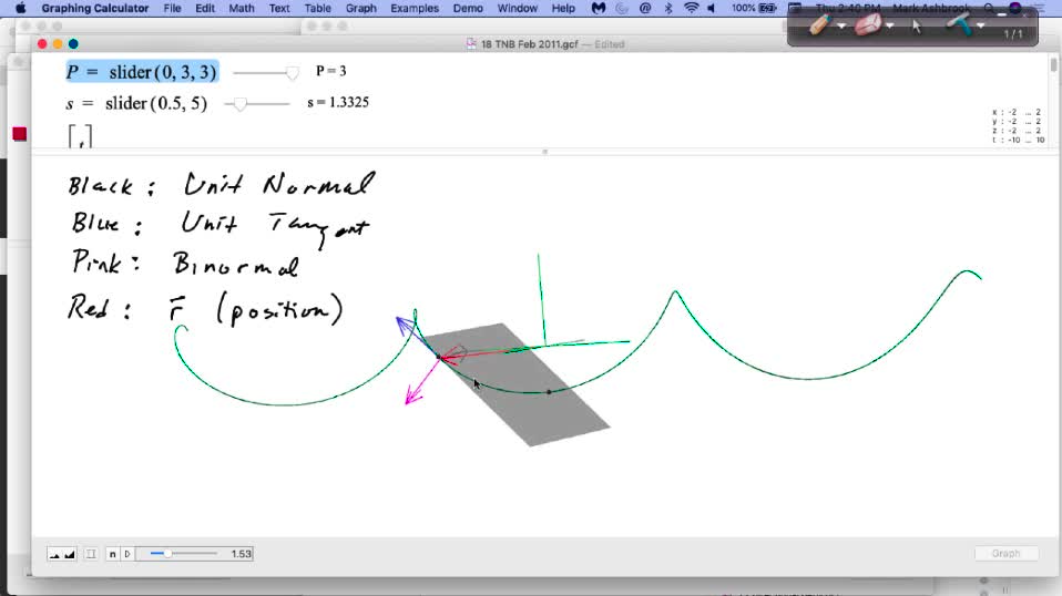 MAT 272 Th Sep 16: Vector ROC & TNB Functions