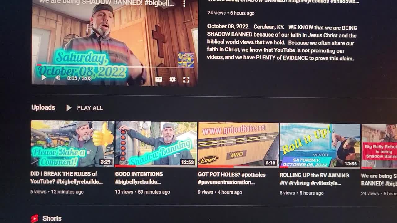 BUSY DAY for us at Big Belly Rebuilds (on YouTube)