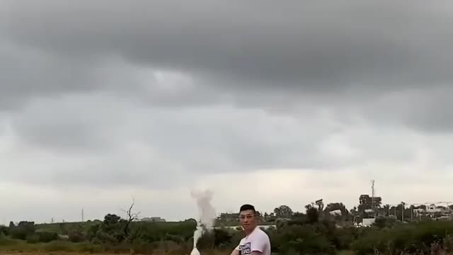 Liquid nitrogen rocket