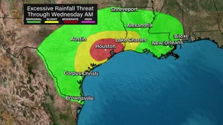 Flash flooding threatens Houston, again, as heavy rain continues in central US