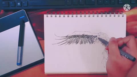Eagle 🦅picture made with a pencil.