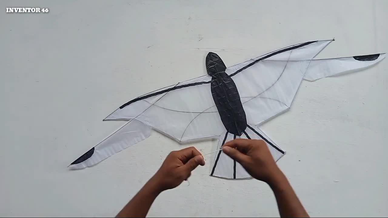 Cara Membuat Layang layangan Burung Dari Lidi Kelapa