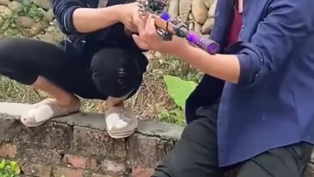 How To Make Machine Gun From Bamboo shorts_1080p