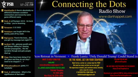 2022-02-20 16:00 EST - Connecting the Dots: with Dan Happel