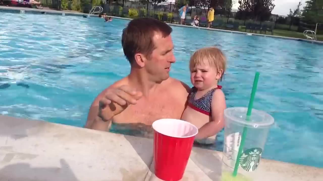 Funniest Moment Go Swimming Of Baby - Funny Baby Videos