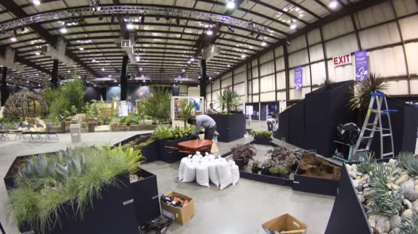 San francisco flower and garden show tear down- Academy of Art