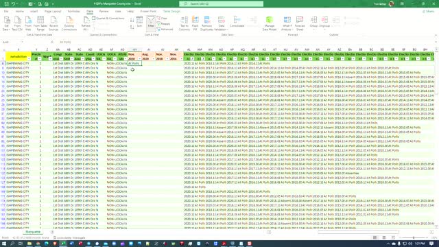 4QVFs extract data from rows and put into columns