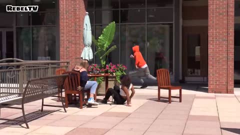 Must watch of this: pulled chairs switching prank