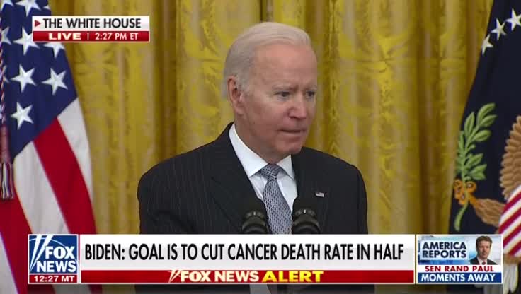 Another Biden Distraction Attempt- Aims to Cut Cancer Death Rate by 50% in 25 years