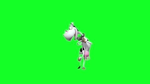 cow dance green screen