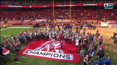 Kansas City Chiefs Celebrate AFC Conference Championship Trophy Presentation 2021