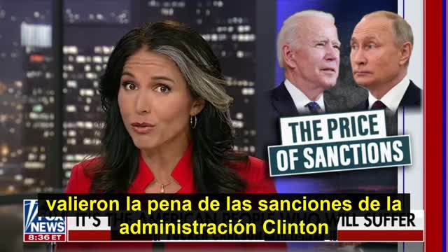 Tulsi Gabbard desmantela las sanciones de Biden