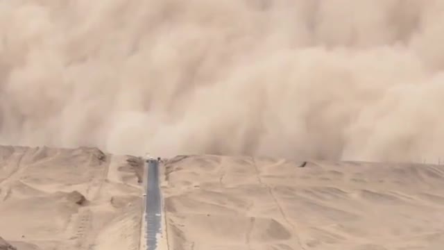 Sand Storm in Dubai United Arab Emirates