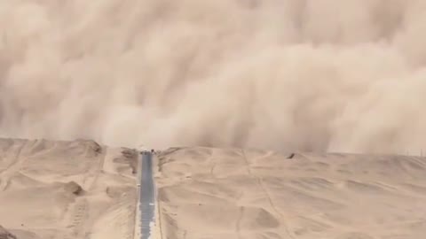 Sand Storm in Dubai United Arab Emirates