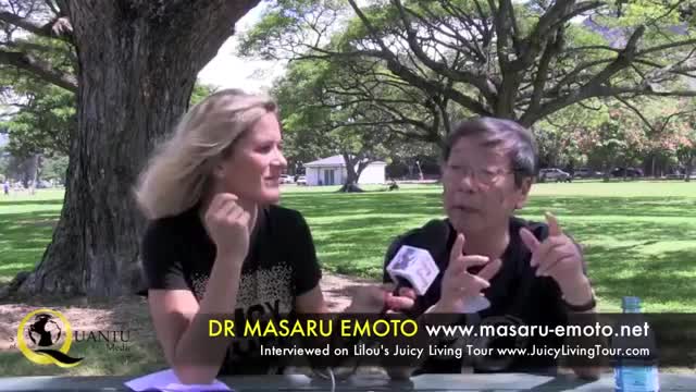An interview with Masaru Emoto about water.