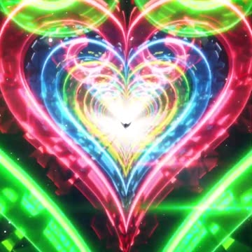 798. Neon LOVE TUNNEL TREND VJ LOOP Ultra Tunnel Abstract Background -