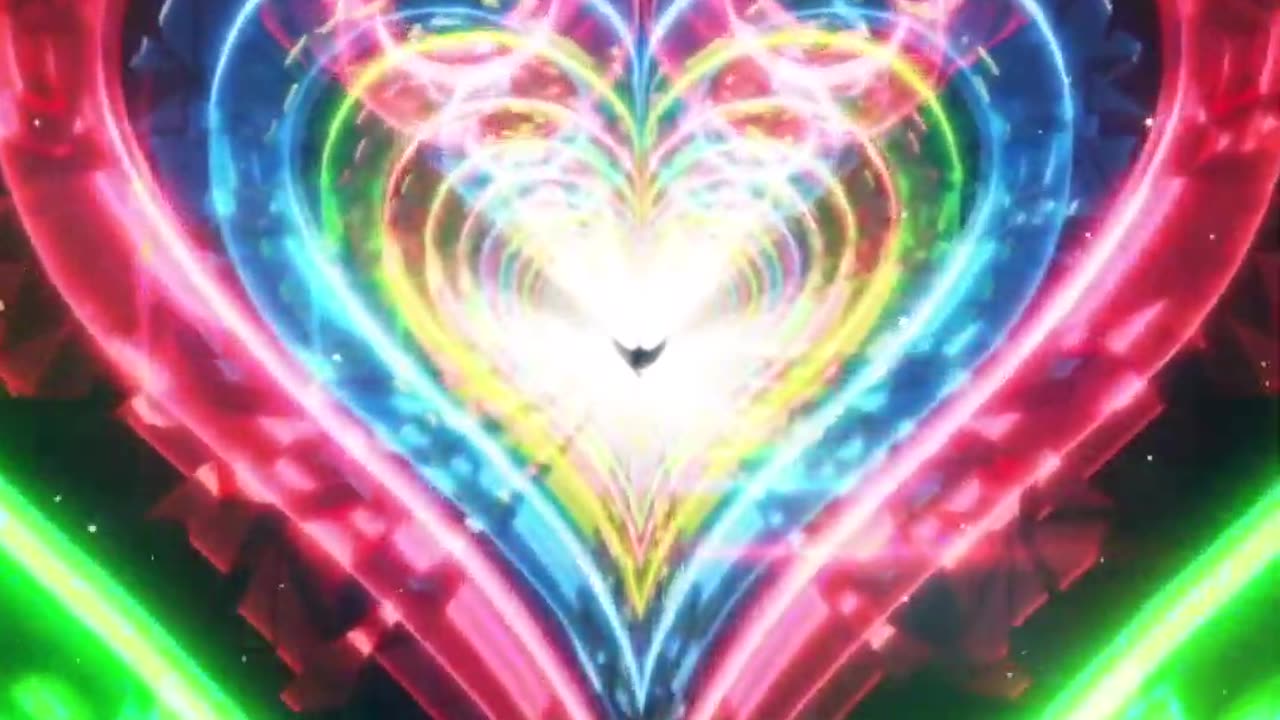 798. Neon LOVE TUNNEL TREND VJ LOOP Ultra Tunnel Abstract Background -