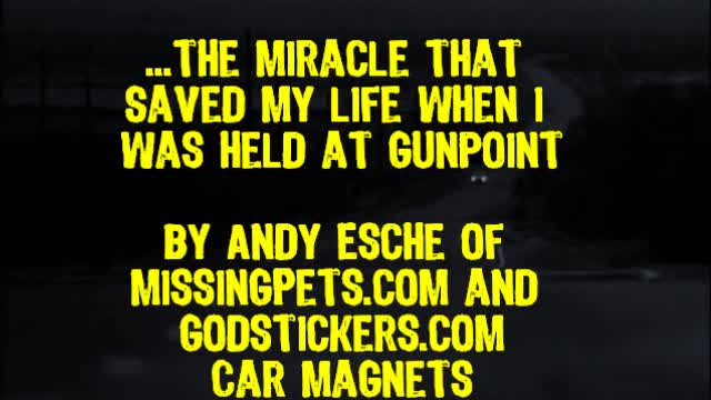 How Can I Be 100% Sure I Will Go To Heaven When I Die - Andy Esche - GodStickers.com - GunPoint