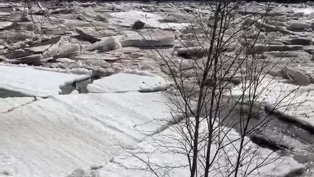 The Chena River Breaking Up