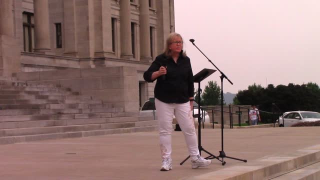 Bronson Martin of American Freedom Cruisers Arkansas Chapter & Pledge of Allegiance