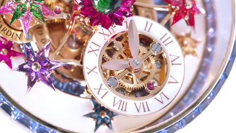 The Jacob & Co. Fleurs de Jardin Blue Sapphires Green Tsavorite