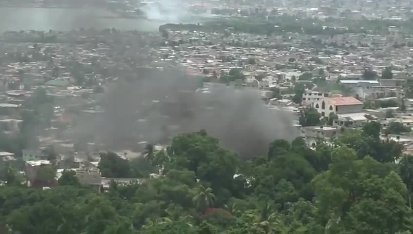 Situation de chaos dans les rues de Port-au-Prince à Haïti