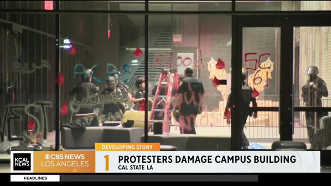 Cal State LA responds to vandalism on campus.