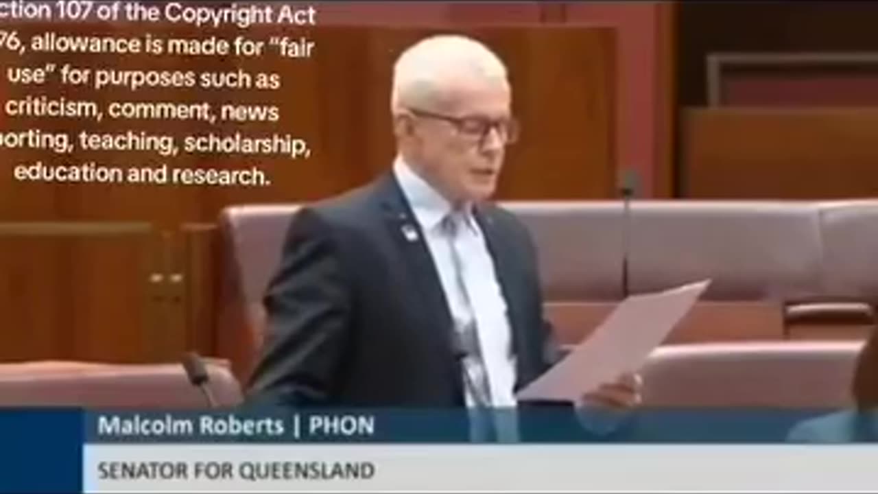 AUSTRALIAN SENATOR CONFIRMS COVID BIO WEAPON TO TAKE CONTROL OF THE CITIZENS