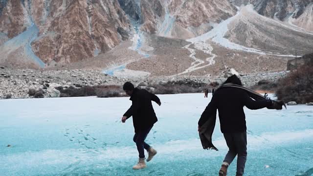 Busting a Move with a Breathtaking Background