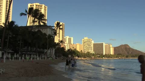 Waikiki hotels and beach