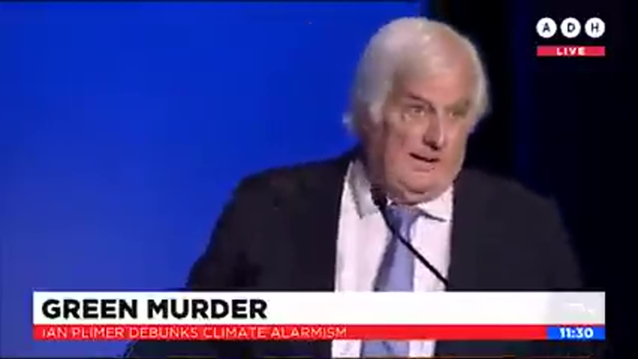 Geologist, Professor Ian Plimer Demolishes the human-induced "climate emergency"