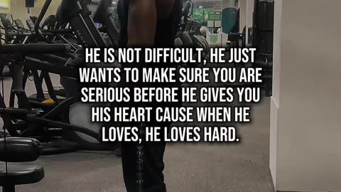 How hard men love