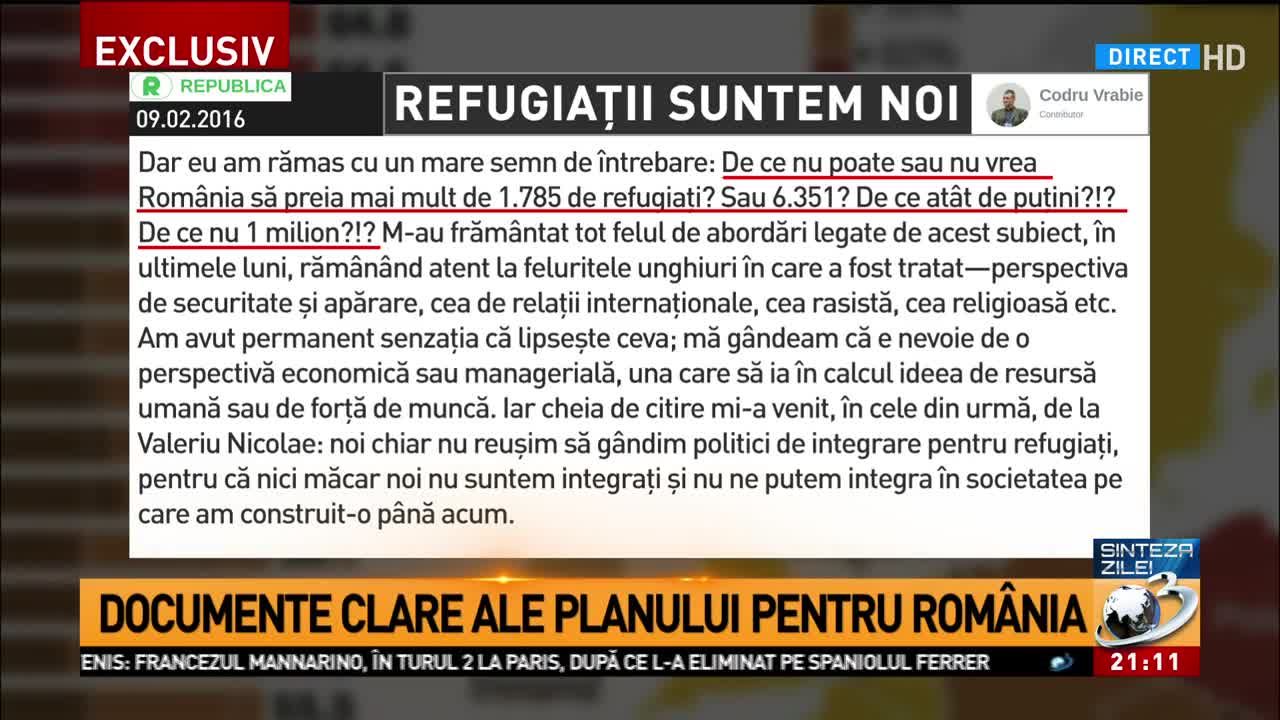 Planul secret pentru România: Câți refugiați vor să ne aducă