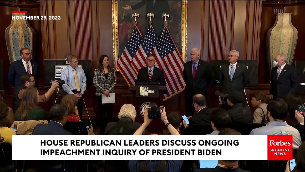 Speaker Johnson and House Chairmen: Biden benefited from Corruption