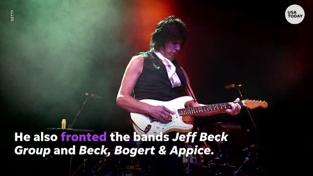 Grammy-winning guitarist Jeff Beck dies at 78 from meningitis ｜ USA TODAY