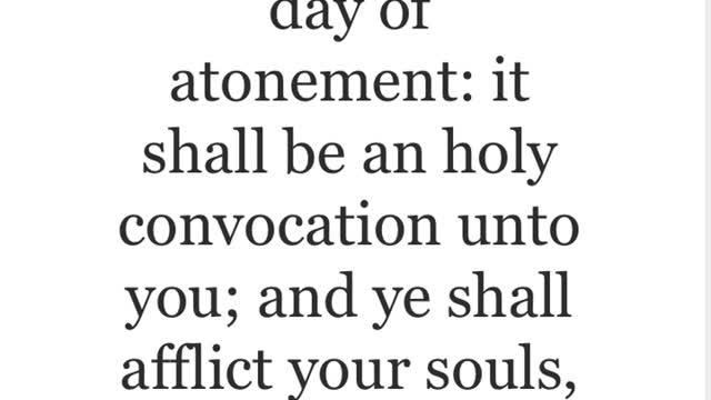 The day of atonement 2021.