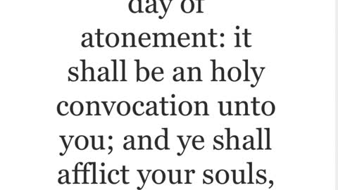 The day of atonement 2021.