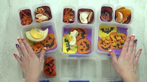Yummy HALLOWEEN🎃 School LUNCH ideas for JK, 1st Grader, 3rd Grader 🍎 Bunches of Lunches