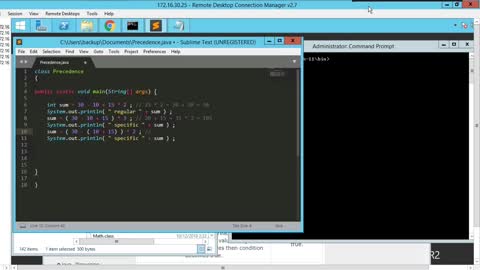 Learn to Program with Java version 11 - Part 12 : Write Java precedence #getajobinit