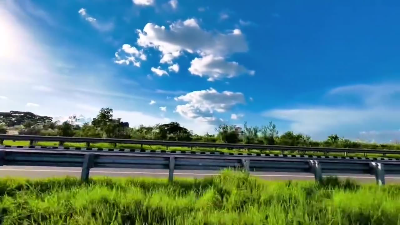 Enjoy the natural beauty outside by sitting in the bus