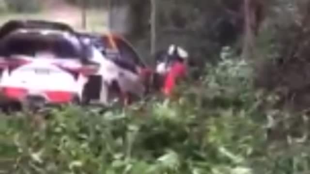 Latvala Crash at WRC Rally Australia