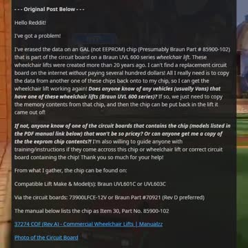 Help Save my wheelchair lift