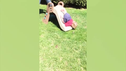 #funny,Funny Babies Playing Slide Fails - Cute Baby Videos