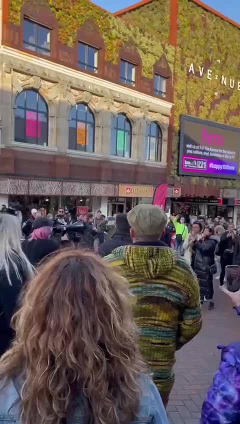 Freedom protest in Bournemouth England Today