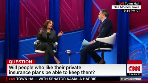 Kamala Harris vows to eliminate private healthcare