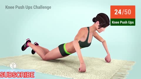 50 Knee Push up