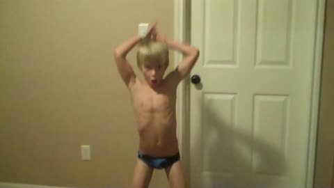 Boy dancing to sexy and i know it