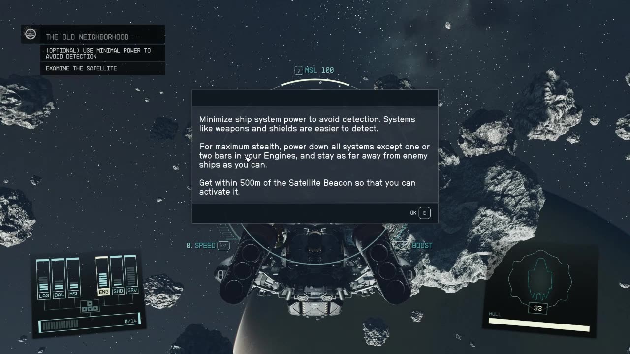 Starfield lost in space
