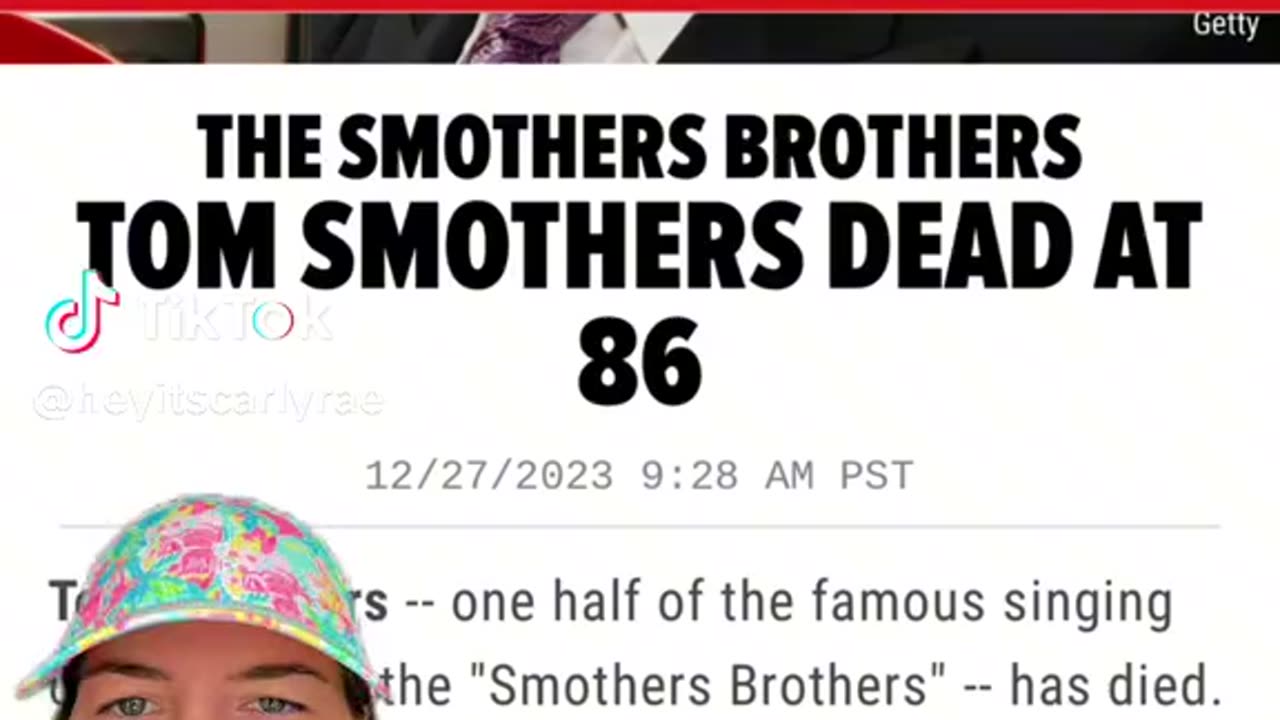 TOM SMOTHERS OF THE SMOTHERS BROTHERS DIES AT 86 YRS OLD